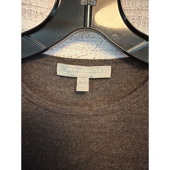 Neiman Marcus Cashmere Collection Brown Long Sleeve Sweater Size S - Picture 2 of 4